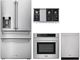 Thor Kitchen® 4 Piece Stainless Steel Gas Kitchen Package-0
