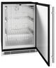 U-Line® Stainless Steel 24" Convertible Freezer-1
