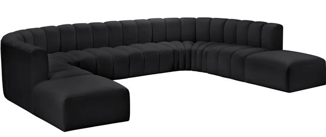Meridian Furniture Arc Black 10-Piece Sectional-0