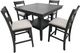 American Wholesale Furniture Pendleton 5-Piece Gray Pub Counter Height Table Set-0