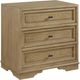 Bernards Tarrington Cashew 3-Drawer Nightstand-0
