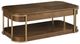Hammary® Emerit Spice Rectangular Coffee Table with Champagne Frame-2