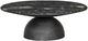 Four Hands Corbett Polished Black Marble Large Coffee Table with Hammered Gray Base-1
