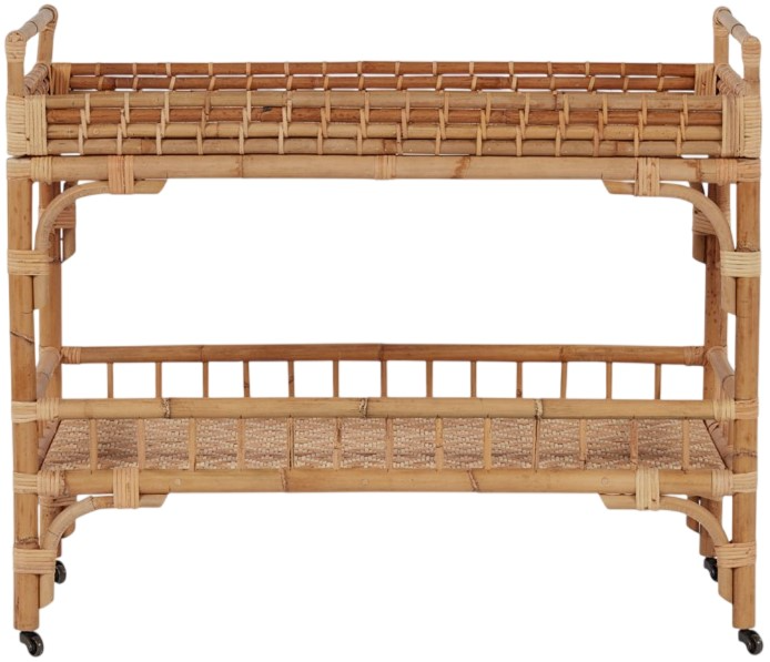 Universal Explore Home 5 O’Clock Natural Bar Cart - Thumbnail 5