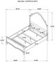 Coaster® Revello Ecru/Washed Mango Queen Panel Bed-3