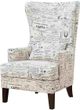 Elements International Kori Beige French Script Accent Chair-2