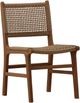 Dovetail Furniture Dallas Light Brown Wood Outdoor Dining Armless Chair-0