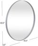 Bassett Mirror Portia Brushed Silver Wall Mirror-3