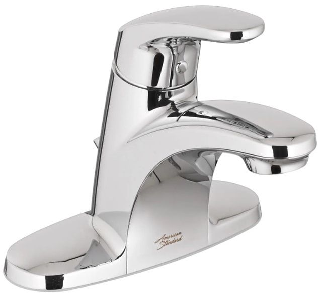 American Standard Colony® PRO Polished Chrome 4" Centerset 2-Handle Bathroom Faucet with Drain-0