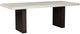 Ashley® Westonfort White Rectangular Dining Table with Espresso Base-0