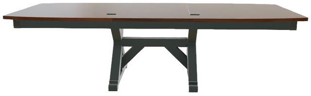Mavin Customizable 42" x 72" Boat Extendable Dining Table with 2 Leaves-1
