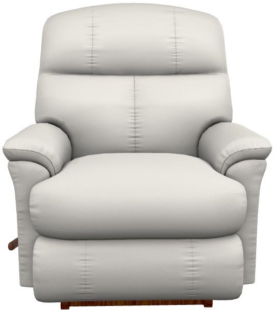 La-Z-Boy® Reed Oyster Leather Manual Rocking Recliner-1