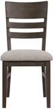 Intercon Hearst Beige/Reclaimed Chevron Upholstered Panel Dining Side Chair-2