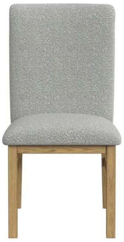 Elements International Portland Gray/Natural Side Chair-3