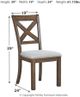 Signature Design by Ashley® Moriville 5-Piece Grayish Brown Dining Table Set-3