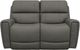 La-Z-Boy® Apollo Blue Grey Leather Manual Reclining Loveseat-1