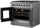 FORNO® Galiano 36" Stainless Steel Pro Style Dual Fuel Range-3