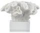 A & B Home White Faux Coral With Glass Base-4
