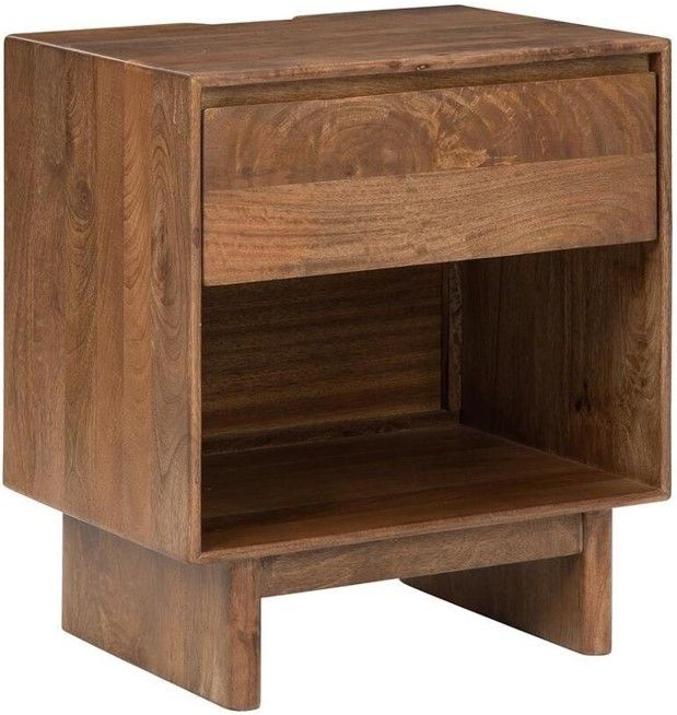 Jaipur Furniture Hubacher Brown Nightstand-0