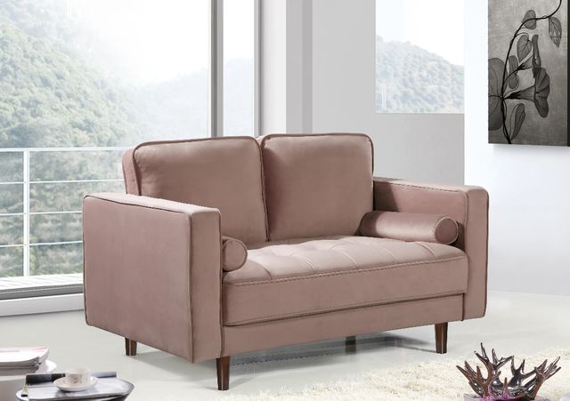 Meridian Furniture Emily Pink Loveseat-3