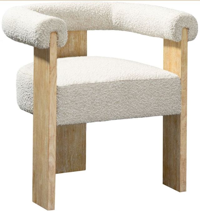 Meridian Furniture Barrel Cream/Natural Dining Chair-0
