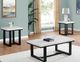 Steve Silver Co. Lucca White Marble Top Occasional Table Set with Espresso Base -1