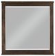 Mazin Furniture Longview Dark Brown Dresser Mirror-0