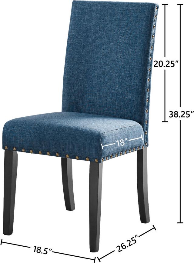New Classic® Home Furnishings Crispin Marine Blue Dining Side Chair-3