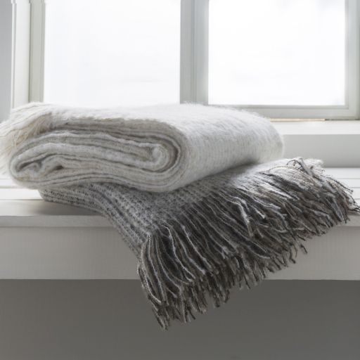 Surya Madurai Taupe/Charcoal 50"x60" Throw Blanket-1