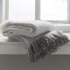 Surya Madurai Taupe/Charcoal 50"x60" Throw Blanket-1