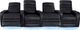 RowOne Cortés Home Entertainment Seating Black 4-Chair Straight Row-1
