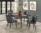 Homelegance® Clemente Gray Dining Table with Black Base-1
