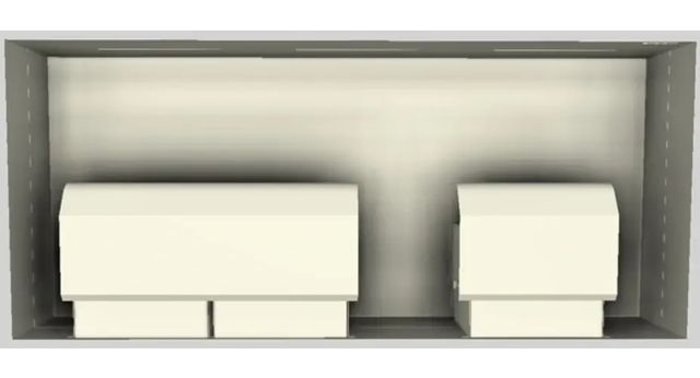 Vent-A-Hood® 48" Biscuit Contemporary Wall Mounted Range Hood-3