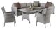 Furniture of America® Shonda 5-Piece Gray Polyester/Rattan Outdoor Dining Patio Set-0