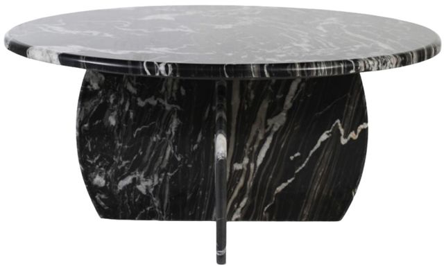 Meridian Furniture Formentera Black Marble Coffee Table-0
