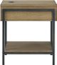 Signature Design by Ashley® Fridley Brown End Table with Black Base-2