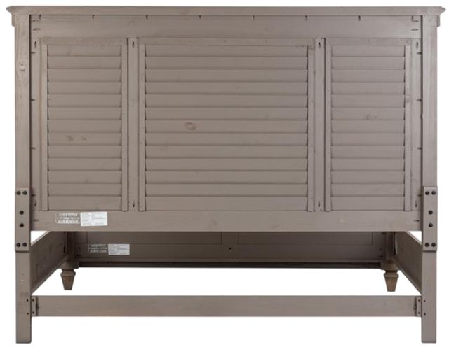 Magnussen Home® Lancaster Dovetail Gray Complete California King Shutter Panel Bed-3