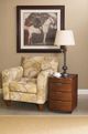 Hammary® Bowfront Brown Chairside Table-1