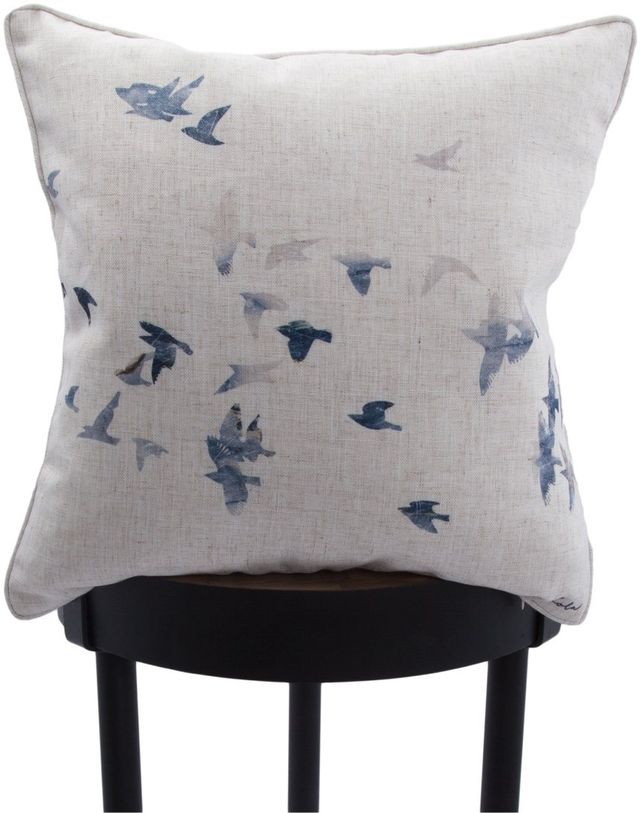 Renwil® Flight White 22" x 22" Decorative Pillow-2