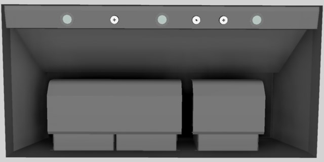 Vent-A-Hood® 48" Gunsmoke Wall Mounted Liner Insert-2