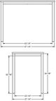 Amisco Customizable Harrison Thermo Fused Laminate Counter Height Table-1