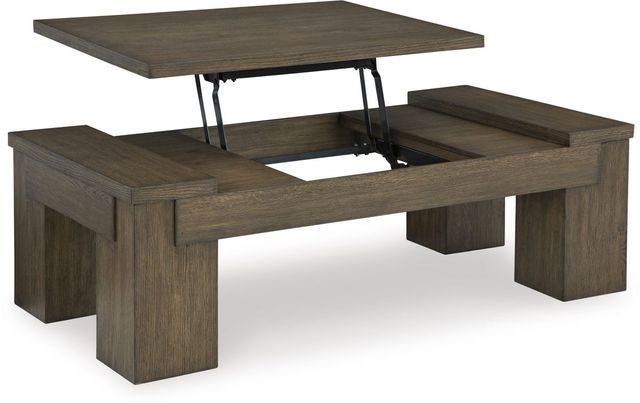 Signature Design by Ashley® Rosswain Warm Brown Lift-Top Coffee Table-1