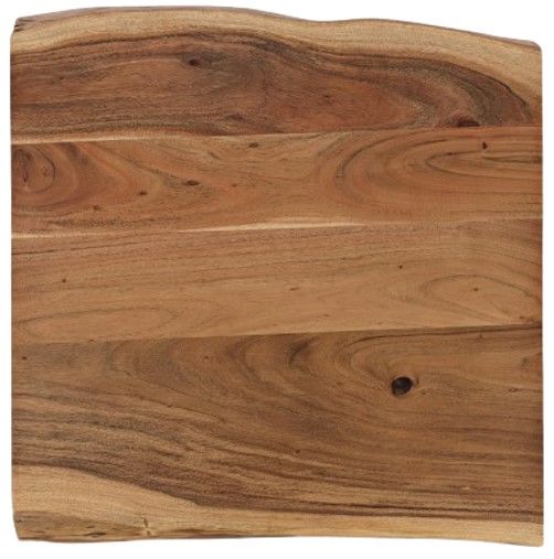 Jofran Inc. Nature's Edge Natural End Table with Black Base-3