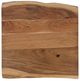 Jofran Inc. Nature's Edge Natural End Table with Black Base-3