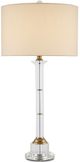 Currey & Company Lothian Clear/Off-White Table Lamp-0