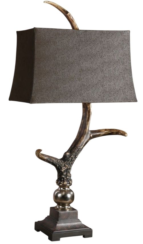 Uttermost® Stag Horn Burnished Bone Ivory Table Lamp-0