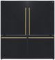 FORNO® Milano 62 in. 34.4 Cu. Ft. Black Bottom Freezer Refrigerator-0