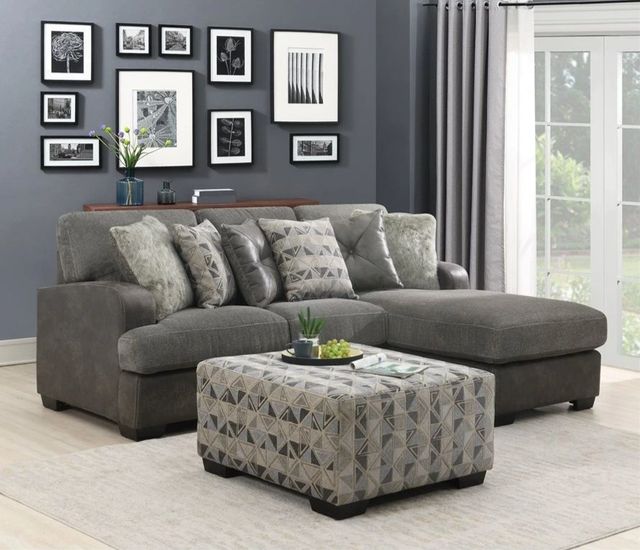 Emerald Home Berlin 2-Piece Gray Right-Arm Facing Sectional and Chaise-1