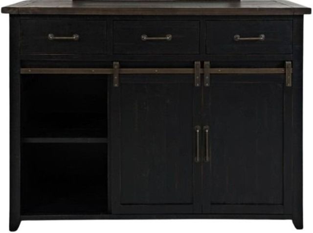 Jofran Inc. Madison County Vintage Black Door Dresser-2