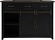 Jofran Inc. Madison County Vintage Black Door Dresser-2